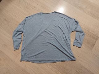 Camiseta manga larga mujer azul