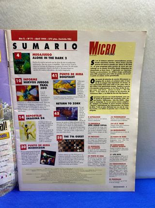 REVISTA MICROMANIA NÚMERO 71 AÑO X ABRIL 1994
