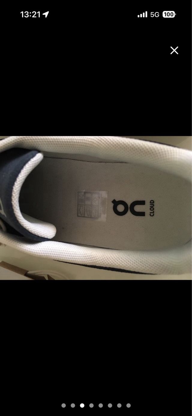 Zapatillas On Running Cloud Azul y Blanco Talla 43