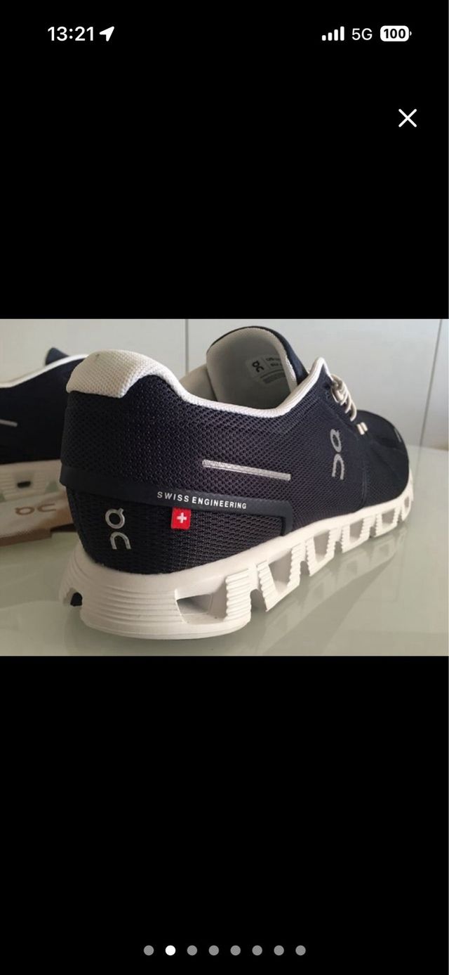 Zapatillas On Running Cloud Azul y Blanco Talla 43