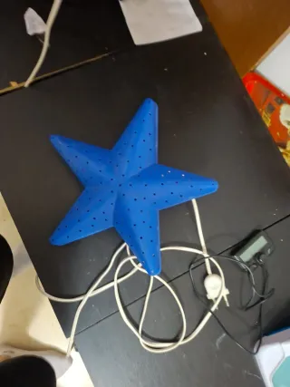 Lámpara estrella azul