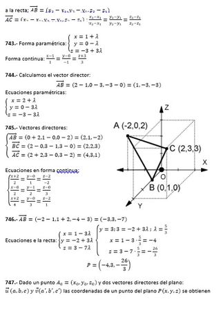 Matemáticas Problemas Geometría Vectorial y Afín