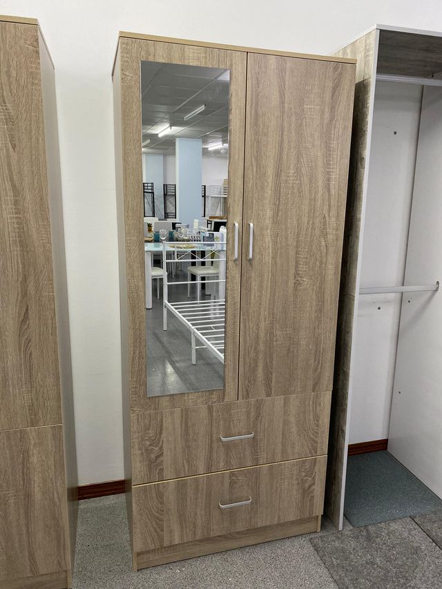 Nuevo armario con espejo y 2 cajones