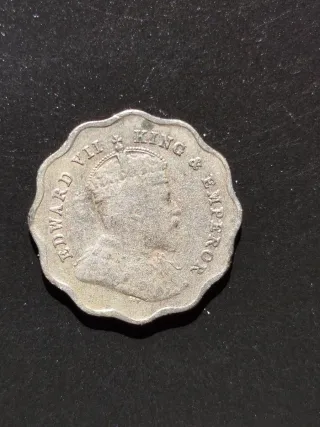 Moneda India Británica 1 Anna 1910