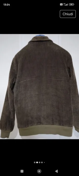 Bomber uomo vintage in velluto