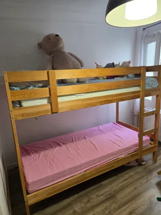 Letto a castello in legno Ikea Mydal