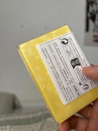 Fundas para cartas corazones holográficos