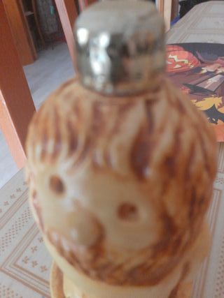 Figure vintage di liquore in ceramica Adamo ed Eva