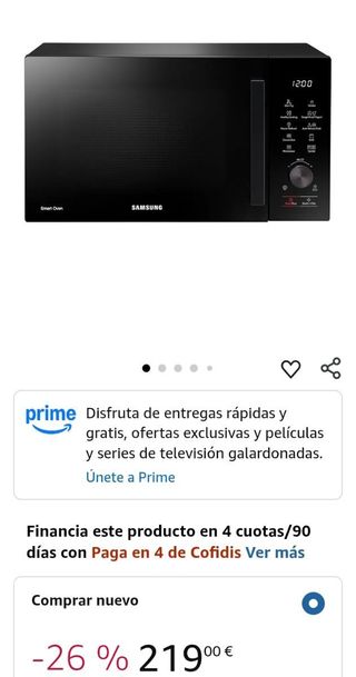 Microonda Samsung MW5100A - Grill y Convección