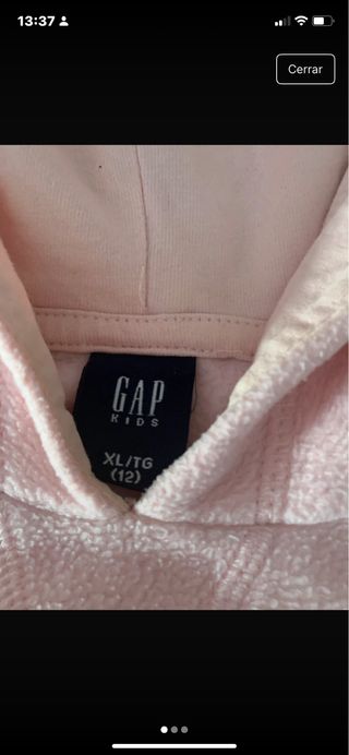 Sudadera GAP Kids rosa Talla XL (12)