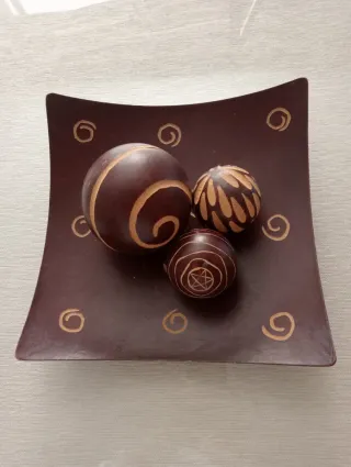 Centro de mesa decorativo de madera