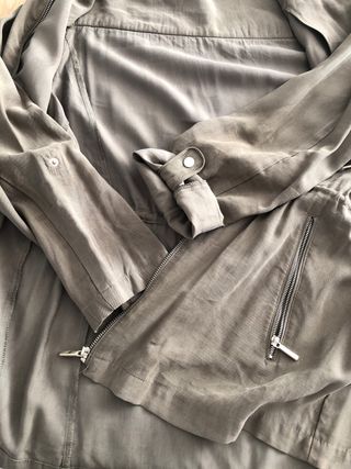 Chaqueta Zara entretiempo verde militar Talla M