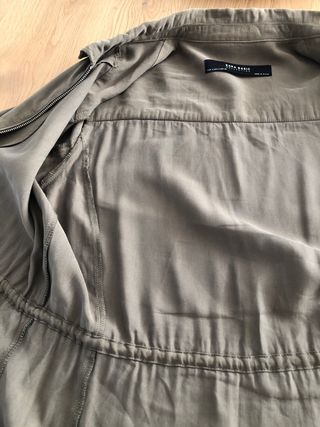 Chaqueta Zara entretiempo verde militar Talla M