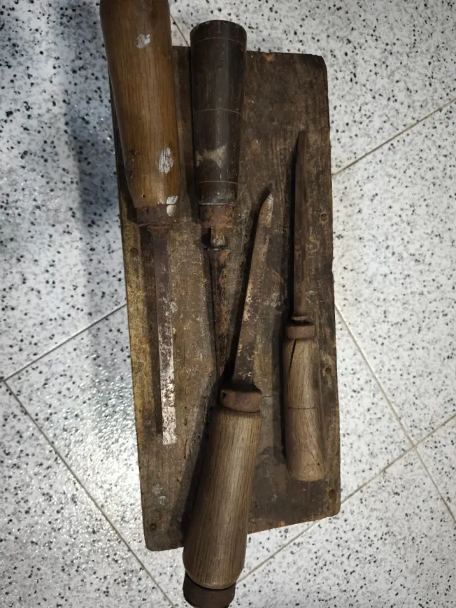 Herramientas de carpintería antiguas