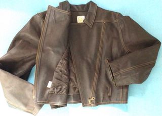 Giubbotto Vera pelle biker uomo/donna marrone