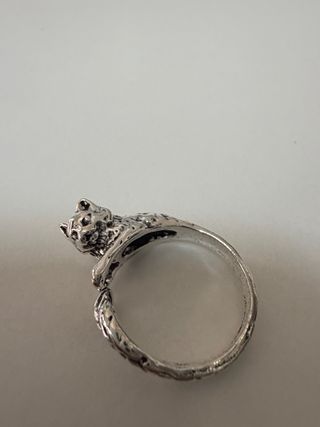 Anillo gatito ajustable vintage estilo Y2K