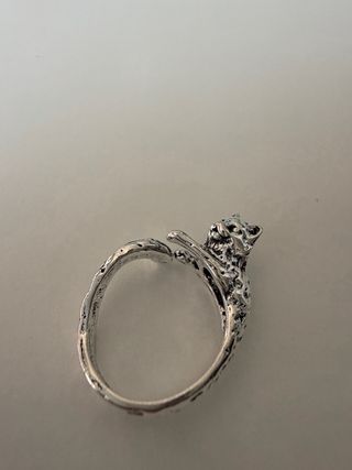 Anillo gatito ajustable vintage estilo Y2K