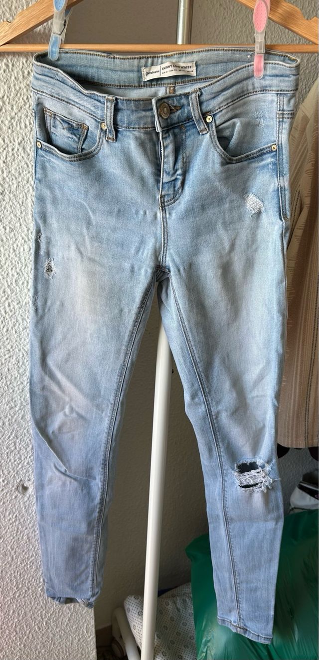 Lote 2 Vaqueros Skinny Stradivarius Azul