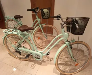 Bicicleta de paseo mint con cesta