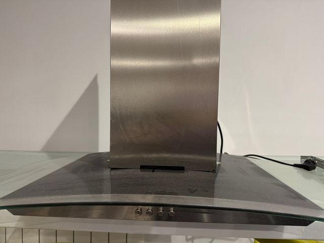 Campana extractora cristal decorativa