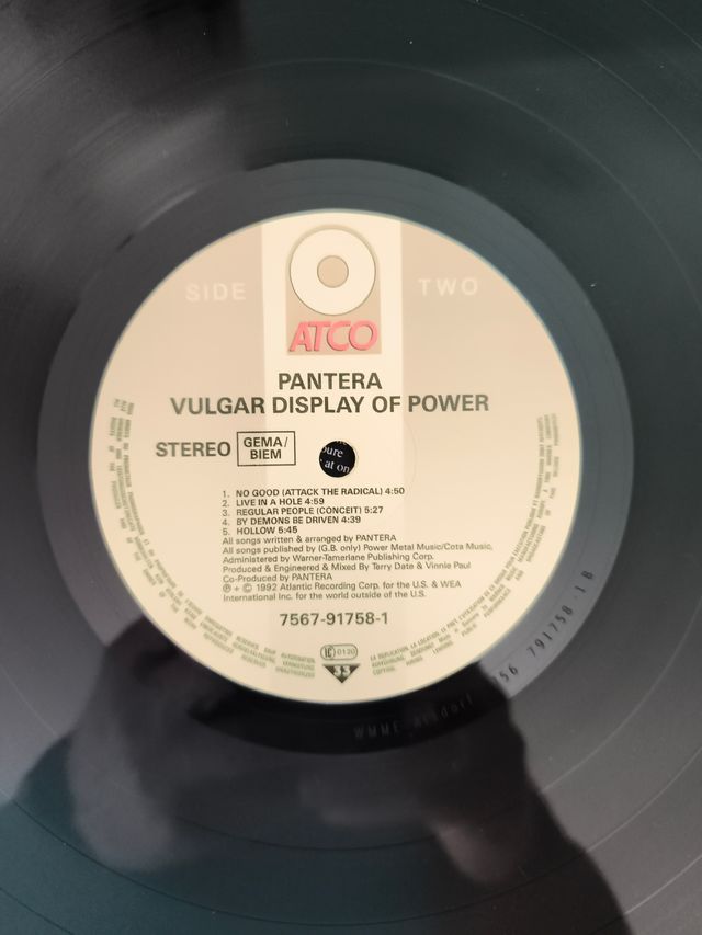 Vinilo Pantera Vulgar Display of Power