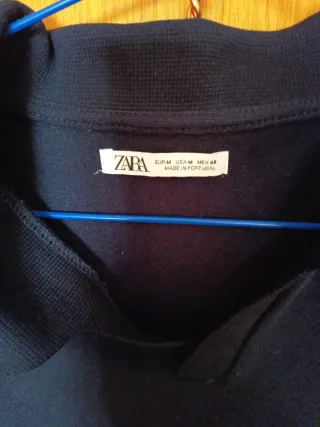 Polo Zara Azul Talla M