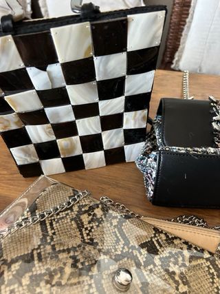 Lote Bolsos Marrón y Multicolor