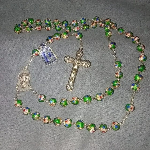 ROSARIO antico CLOISONNÉ