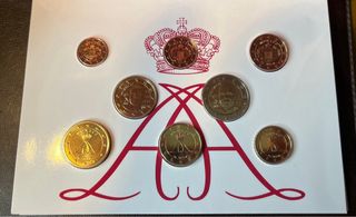 Cartera Monedas Euro Monaco 2025 Brillante
