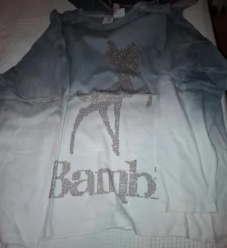 Camiseta Zara gris con pedrería