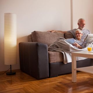 Lámpara de pie LALISU papel y metal