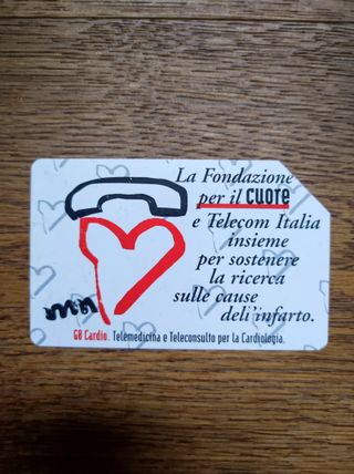 Scheda telefonica "Fondazione per il cuore"