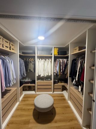 Vestidor modular madera