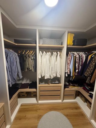 Vestidor modular madera