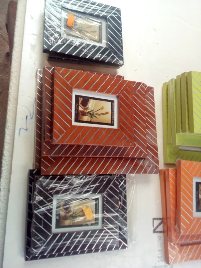 Marcos de fotos colores rayados