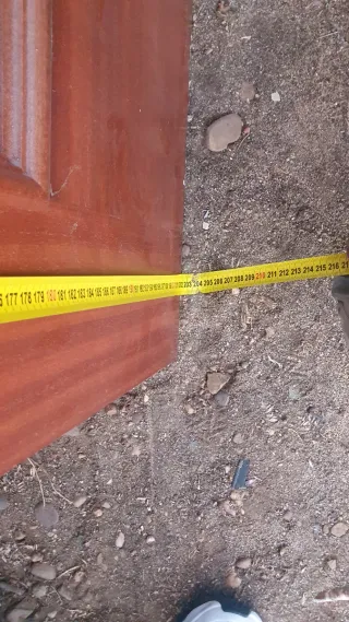 Puertas Dobles Madera con Cristal