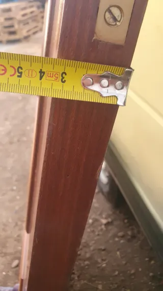 Puertas Dobles Madera con Cristal