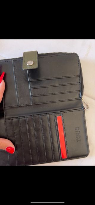 Cartera Tous azul y verde militar