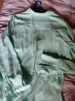 Camisa H&M Mujer Talla M Verde