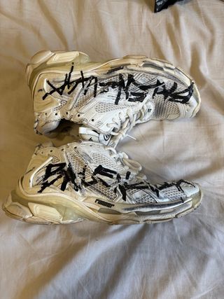 Balenciaga Runner Zapatillas Blancas Negras