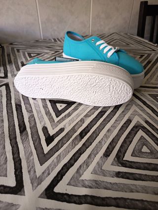 Zapatillas Mujer Talla X Azul Turquesa