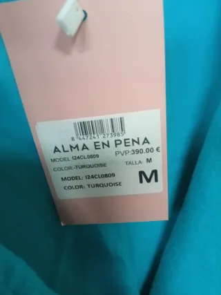 Abrigo Alma en Pena azul con pedrería