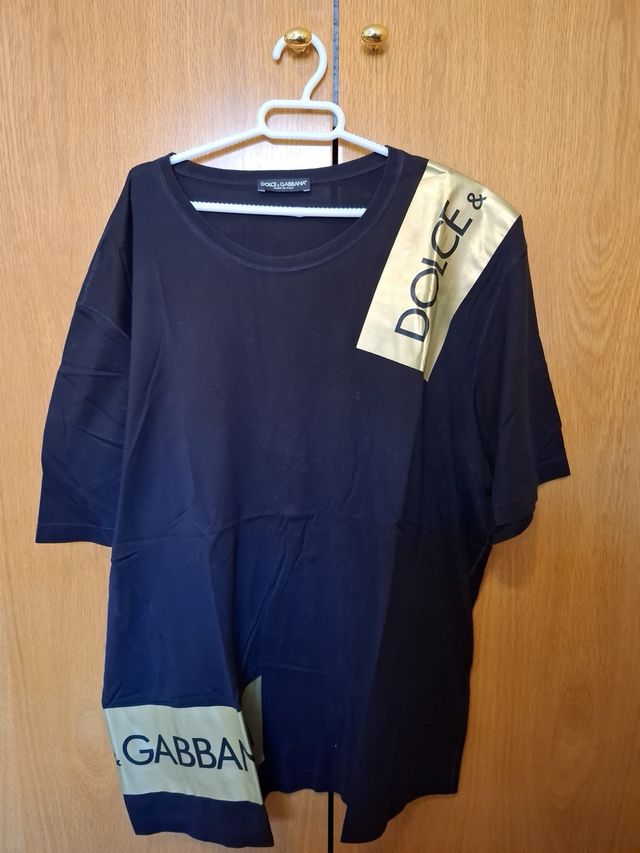 Camiseta Dolce & Gabbana Negra y Dorada