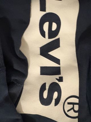 Felpa Levi's blu con logo bianco