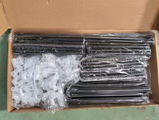 Armario de tela SONGMICS LSF03G 150×45×175 cm gris