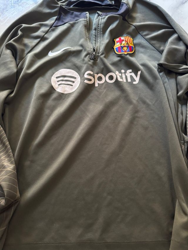Sudadera FC Barcelona Nike Verde Oliva