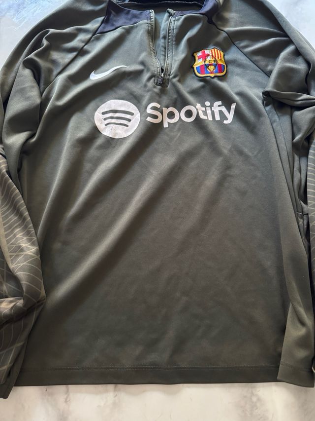 Sudadera FC Barcelona Nike Verde Oliva