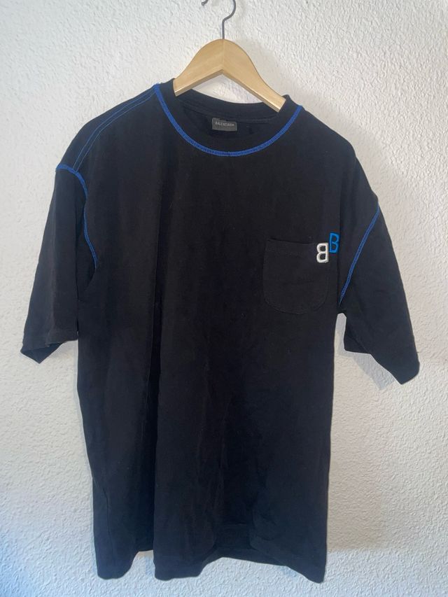 T-shirt nera originale Balenciaga