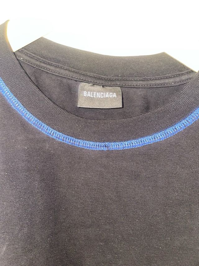 T-shirt nera originale Balenciaga