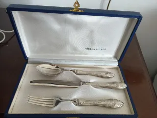 Set 3 posate Argento 800